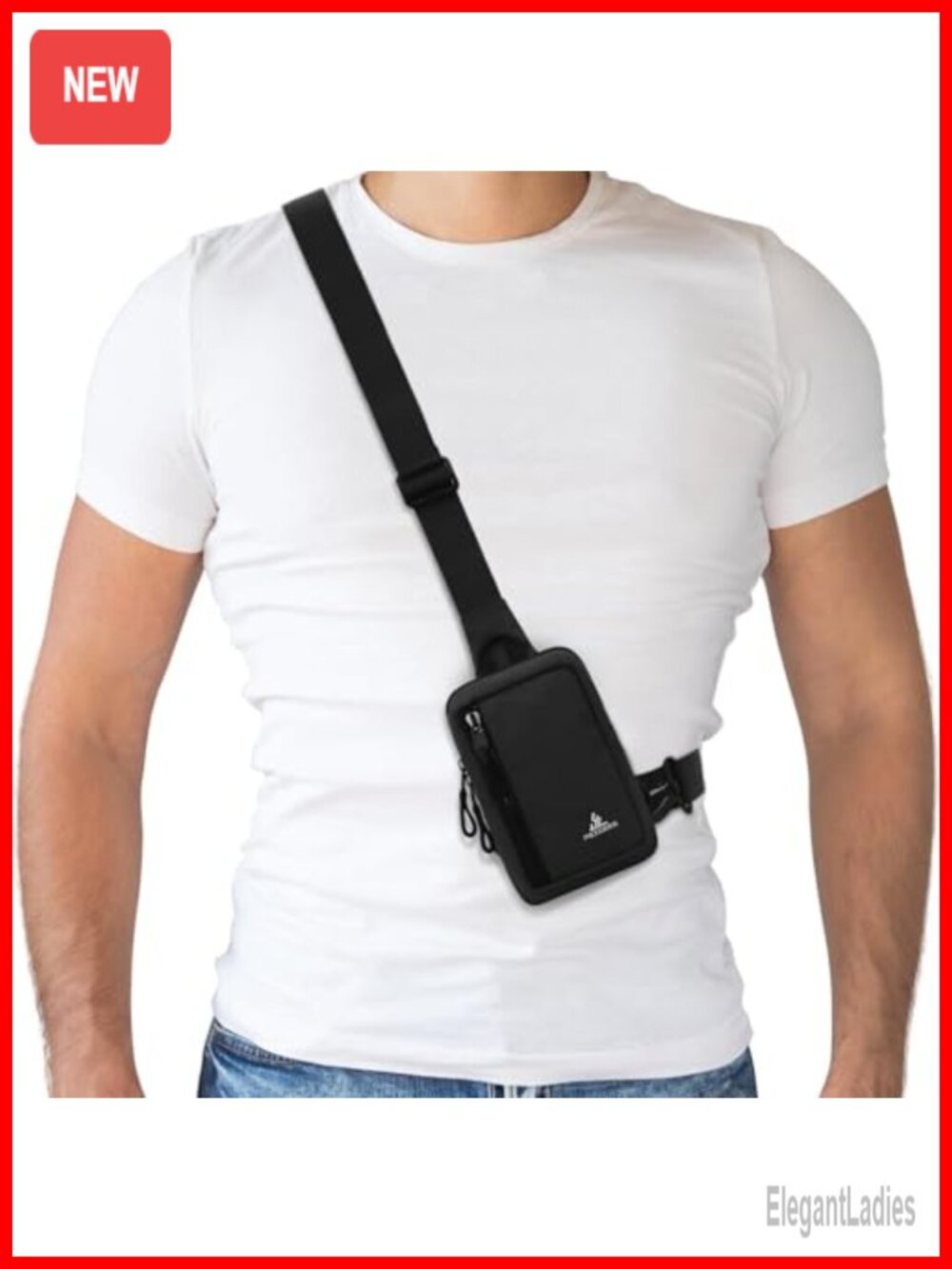 Mini Sling Bag Crossbody Nylon Water Resistant Unisex Travel Daypack